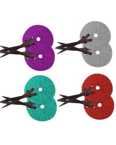 Glitter Leather Bit Guards