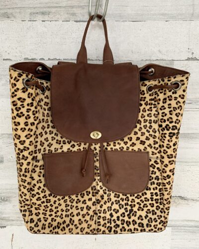 American Darling Leopard Cowhide Large Backpack