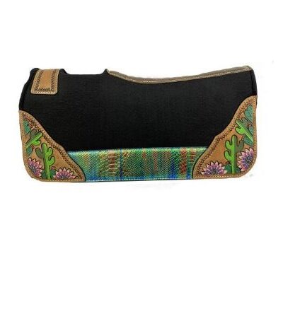 Pony Size Blue/Green Metallic Snake Pad