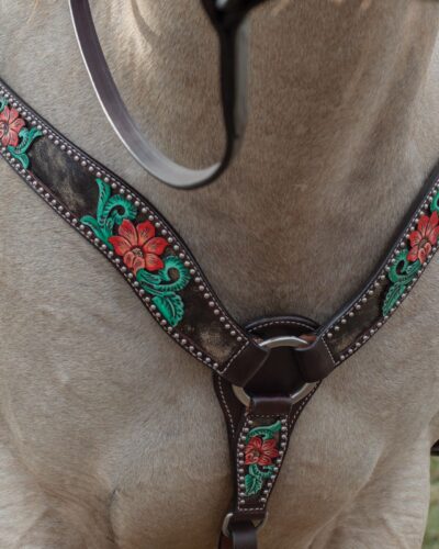 Alternative view of Circle Y Cactus Flower Filigree Breastcollar