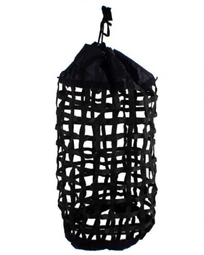 X-Large Easy Fill Nylon Webbed Slow Feed Hay Bag w/ Drawstring Top Closure - Image 4