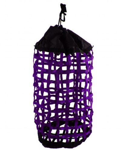 X-Large Easy Fill Nylon Webbed Slow Feed Hay Bag w/ Drawstring Top Closure - Image 3