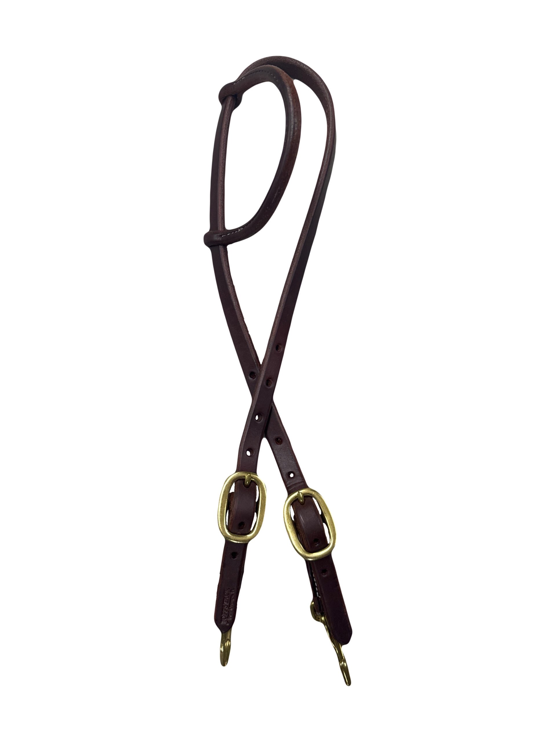 Heavy Oil Double Buckle Quick Change One Ear Headstall with Snaps