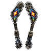 Rainbow Beaded Spur Straps