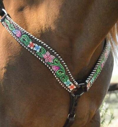 Alternative view of Circle Y Vibrant Garden Breastcollar
