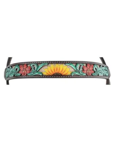 Circle Y Rising Sunflower Browband Headstall - Image 2