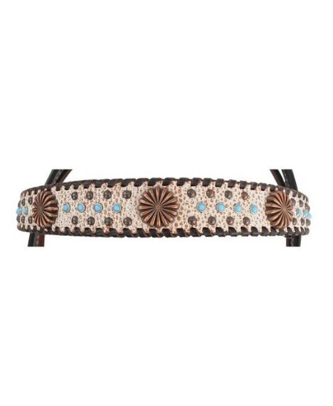Circle Y Dakota Pinwheel Browband Headstall - Image 2