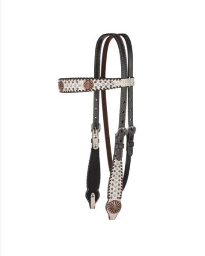 Circle Y Dakota Pinwheel Browband Headstall