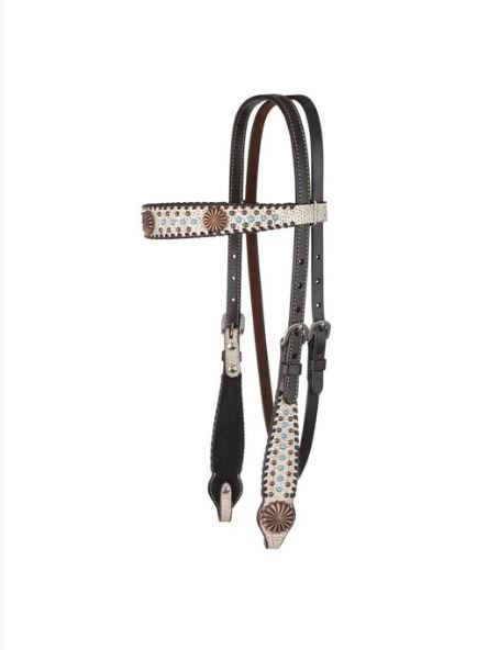 Circle Y Dakota Pinwheel Browband Headstall