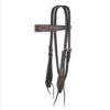 Circle Y Dark Flash Arizona Flower Browband Headstall