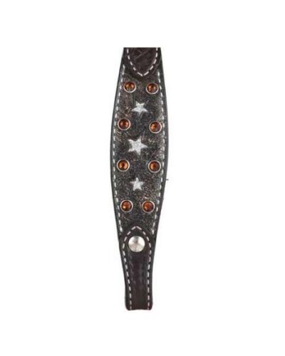 Circle Y Silver Star Browband Headstall - Image 3