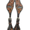 Circle Y Dark Flash Arizona Flower Mens Spur Straps