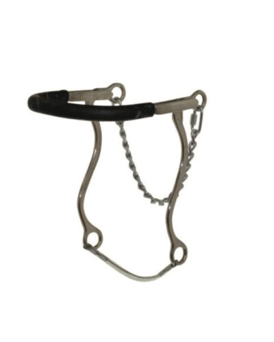 Diamond R Mechanical Rubber Hackamore