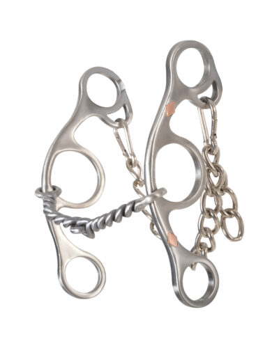 Classic Equine Diamond Short Shank Twisted Wire Bit