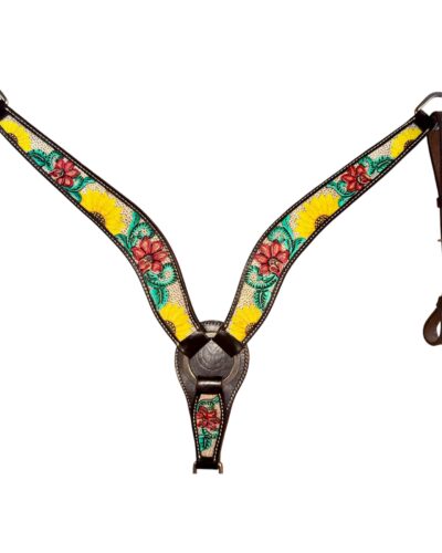 Circle Y Rising Sunflower Breastcollar