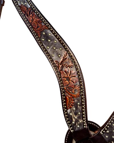 Alternative view of Circle Y Dark Flash Arizona Flower Breastcollar
