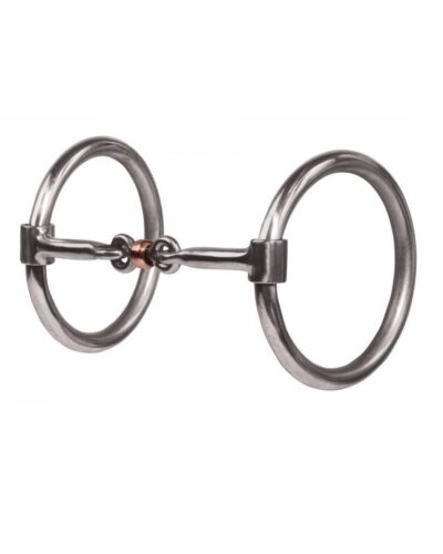 Professionals Choice Smooth Dogbone O-Ring Snaffle Bit