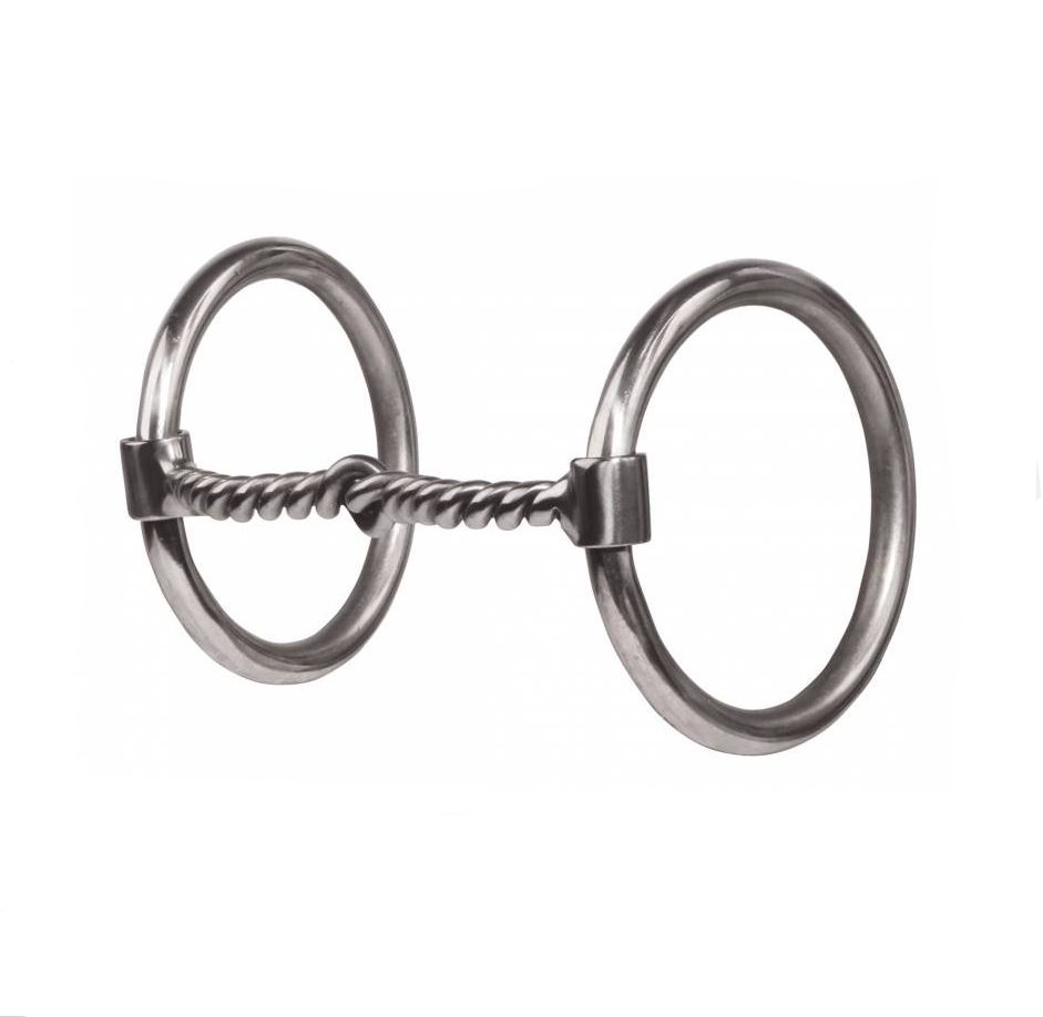 Professionals Choice Twisted Wire O-Ring Snaffle Bit