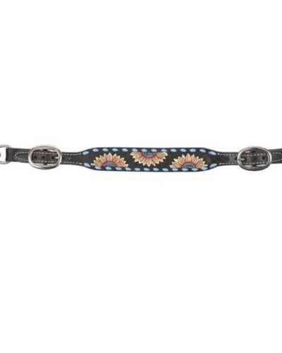 Circle Y Sunflower Buckstitch Wither Strap