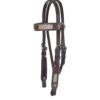 Circle Y Pony Inlaid Cowhide Browband Headstall
