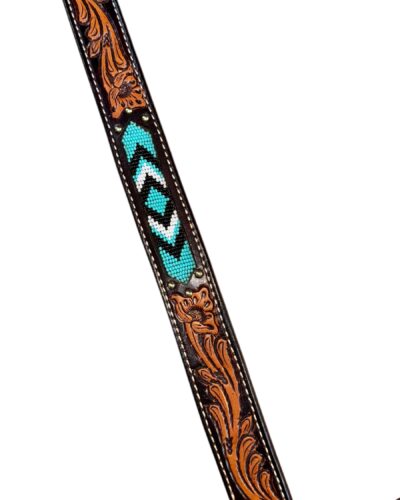 Alternative view of Weaver Turquoise Cross Turquoise Beaded Straight Breastcollar