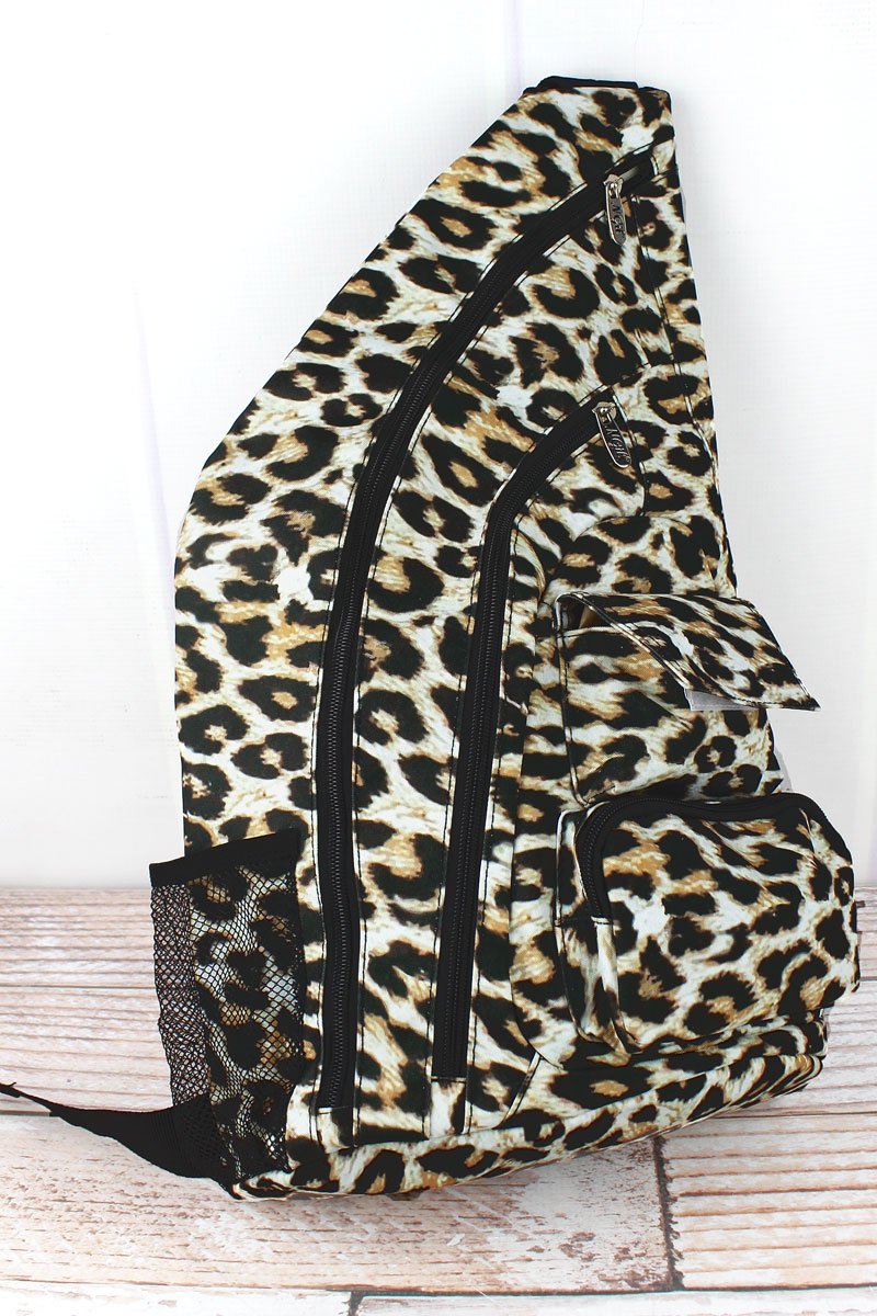 Leopard Sling Backpack