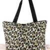 Leopard w/ Black Trim Tote Bag