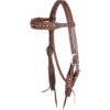 Martin Floral Dots Chocolate Browband Headstall