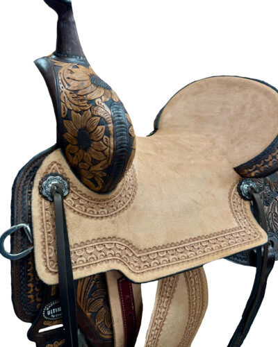 15.5’’ Circle Y Martha Josey Cash You Are My Sunshine Barrel Saddle - Image 4