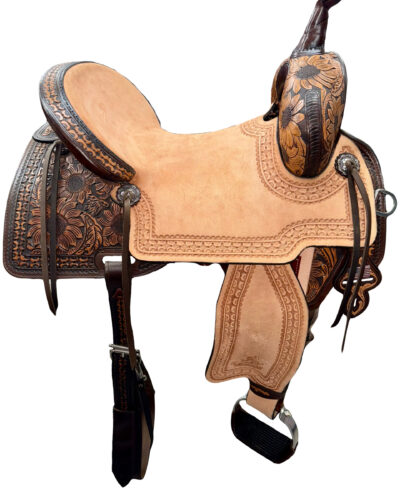 Alternative view of 15.5’’ Circle Y Martha Josey Cash You Are My Sunshine Barrel Saddle