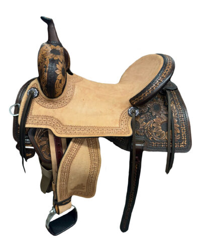 15.5’’ Circle Y Martha Josey Cash You Are My Sunshine Barrel Saddle