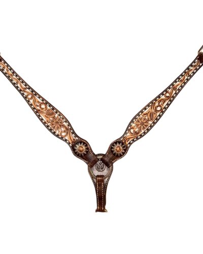 Circle Y White Daisy Filigree Breastcollar