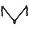 Martin Rope Edged Dot Chocolate Breastcollar