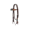 Weaver Turquoise Cross Beaded Browband Headstall