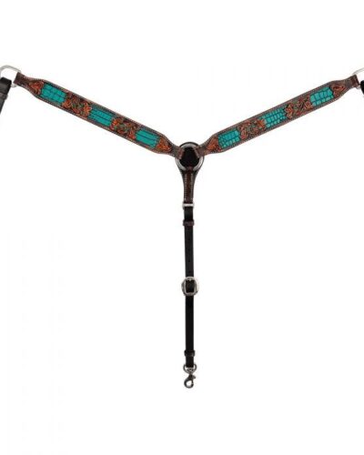 CIRCLE Y PONY SIZE INLAY FILIGREE BREAST COLLAR