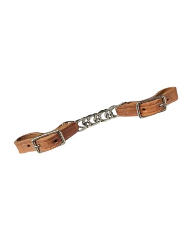Harness Leather Twisted Chain Curb