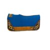 Painted Feather and Sunflower Blue Felt Pad