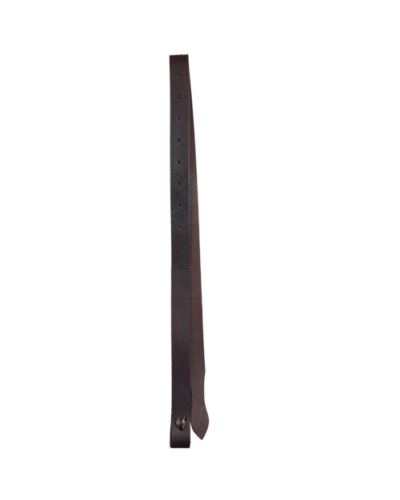 Oiled Red Latigo Leather Cinch Strap