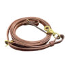 5/8" Adjustable Harness Leather Roping Rein