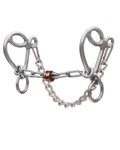 Professionals Choice Short Shank loose Ring Chain w/ Copper Roller Gag Bit