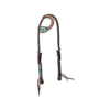 Weaver Turquoise Cross Beaded 1-Ear Headstall