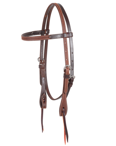 Martin Chocolate Plain Browband Headstall