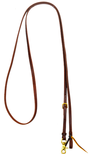 1/2" adjustable harness leather roping rein