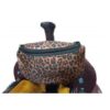 Cheetah Print Insulated Nylon Saddle Pouch