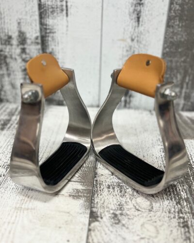 Wide Aluminum Stirrup w/ Rubber Grip Tread