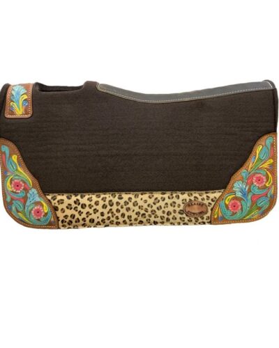 Klassy Kowgirl Hair On Hide Cheetah Accent & Painted Felt Pad