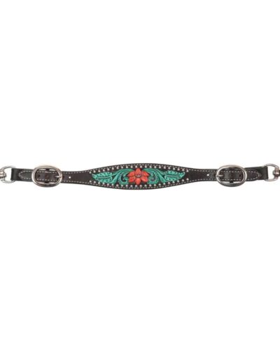 Circle Y Cactus Flower Filigree Wither Strap