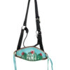 Painted Cactus & 3D Flower Bronc Nose Nylon Halter