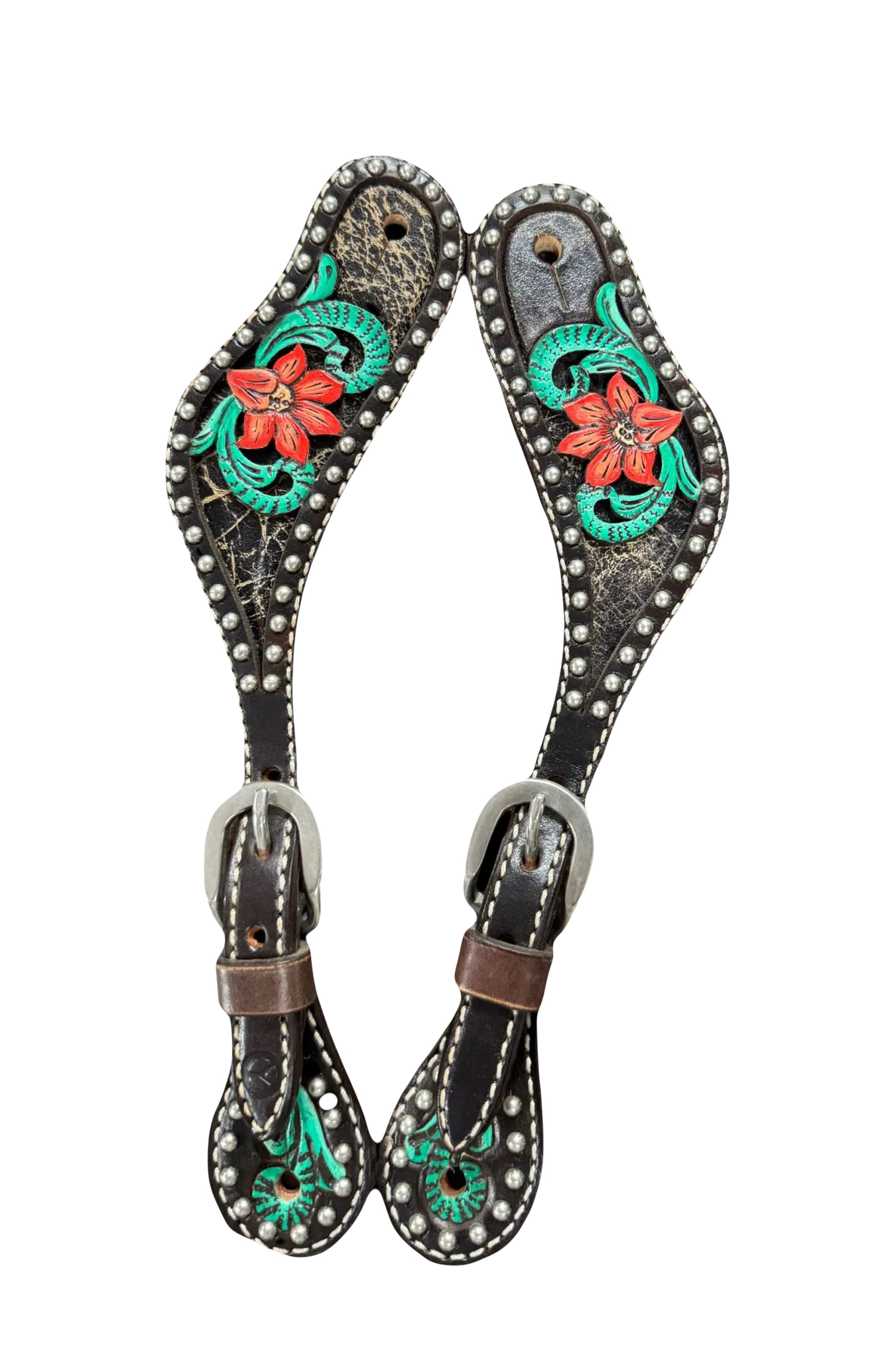 Cactus Flower Filigree Spur Straps