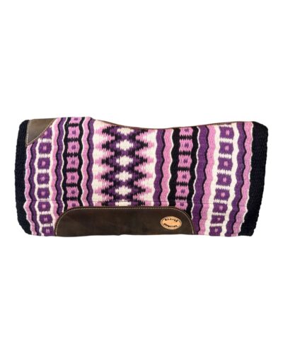 Purple Colored Memory Felt Bottom Saddle Pad